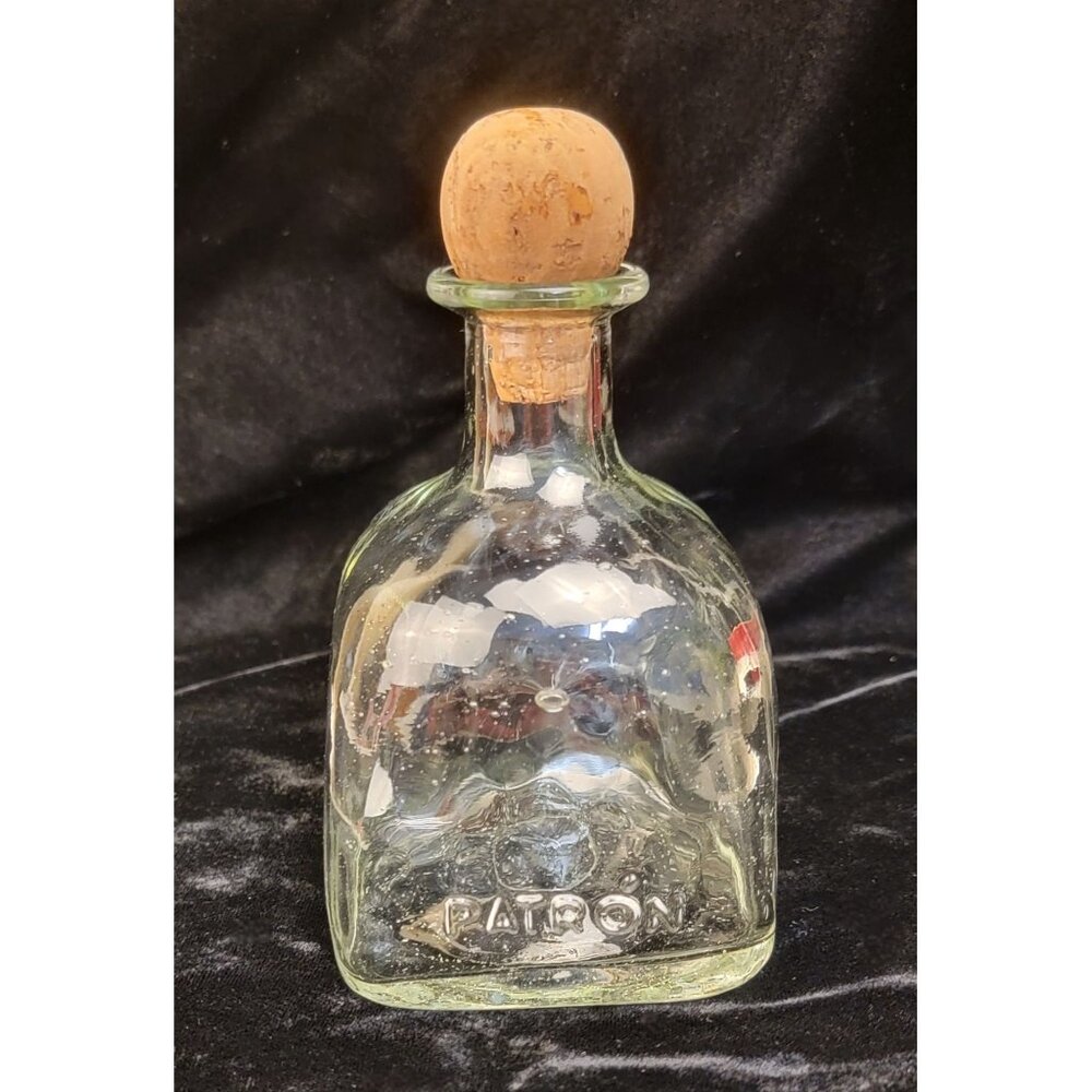 Vintage 1970's Hand-Blown Patron Bottle